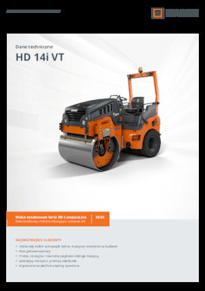 Cilindri compactori în tandem Hamm HD 14i VT