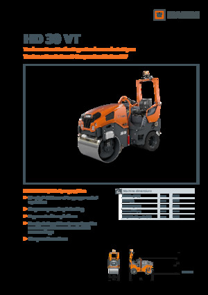 Cilindri compactori în tandem Hamm HD 30 VT