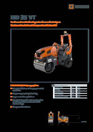 Cilindri compactori în tandem Hamm HD 35 VT