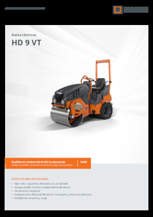 Cilindri compactori în tandem Hamm HD 9 VT