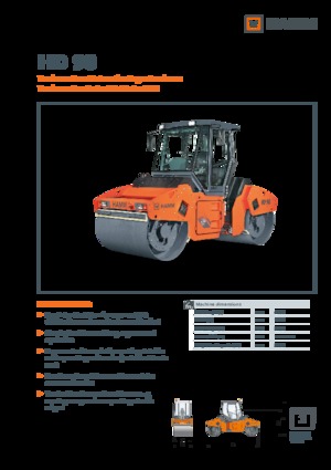 Cilindri vibratori în tandem Hamm HD 90