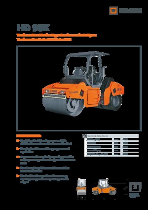 Cilindri compactori în tandem Hamm HD 90K