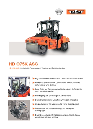Cilindri compactori în tandem Hamm HDO 75 K ASC