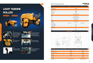Cilindri compactori în tandem Shantui SRK03