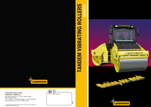 Cilindri compactori în tandem Lebrero VTA 80 MX