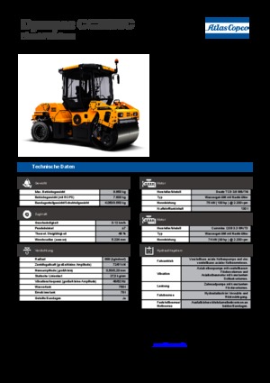 Cilindri compactori în tandem Dynapac CC 2300 C