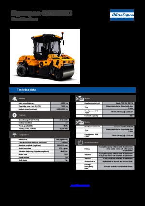 Cilindri compactori în tandem Dynapac CC 2300 C