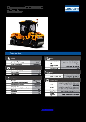 Cilindri compactori în tandem Dynapac CC 3300 C 