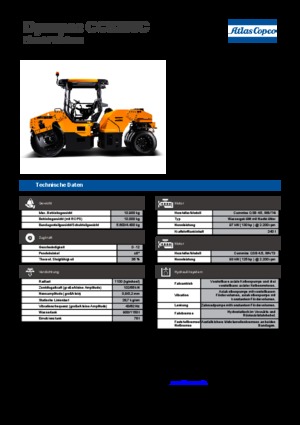 Cilindri compactori în tandem Dynapac CC 5200 C