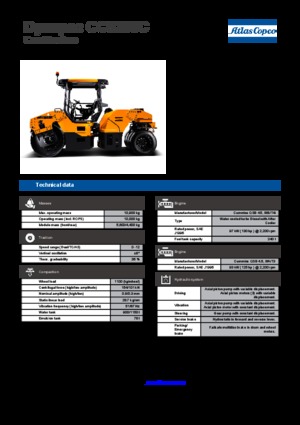 Cilindri compactori în tandem Dynapac CC 5200 C