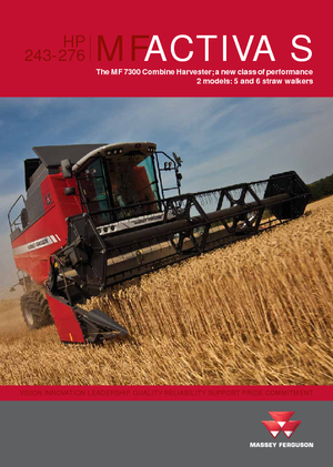 Combine agricole Massey Ferguson Activa 7347 S