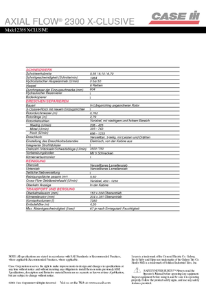 Combine agricole Case IH AF 2388 X Clusive