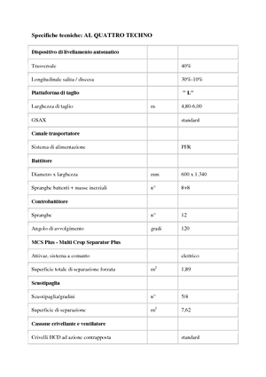 Combine agricole Laverda AL Quattro Techno