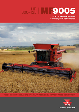 Combine agricole Massey Ferguson Fortia 9695