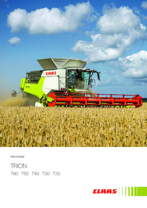 Combine agricole Claas Trion 740 Terra Trac    