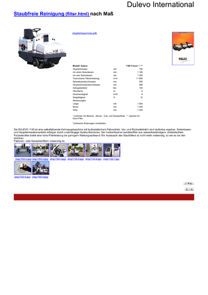 Măturători stradale compacte Dulevo Dulevo 1100 Futura DL
