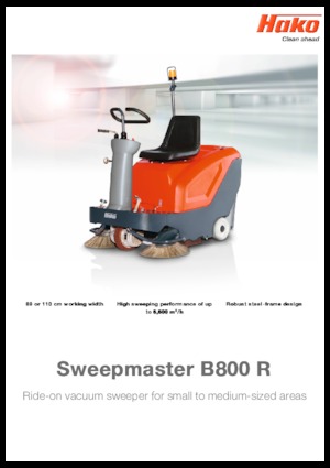 Măturători stradale compacte Hako Sweepmaster B 800 R