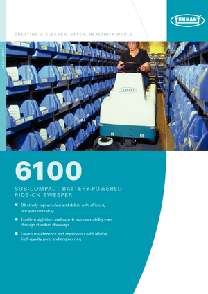 Măturători stradale compacte Tennant Tennant 6100