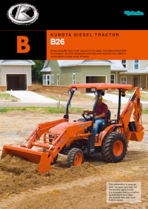 Tractoare municipale Kubota B26B