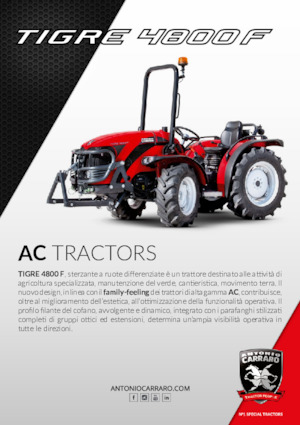 Tractoare municipale Carraro Tigre 4800 F