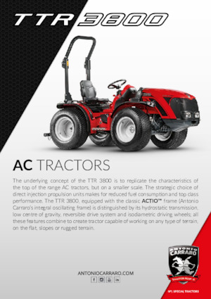 Tractoare municipale Carraro TTR 3800 HST