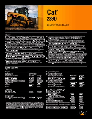 Mini încărcătoare Caterpillar 239D