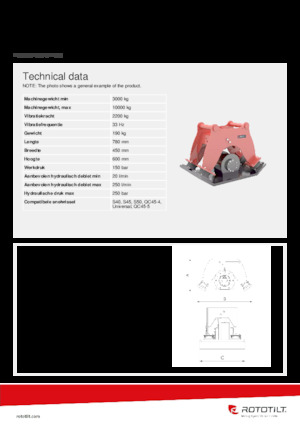 Vibratoare de suprafață montabile Rototilt® C22