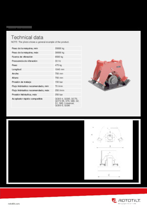 Vibratoare de suprafață montabile Rototilt® C65