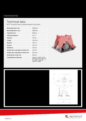 Vibratoare de suprafață montabile Rototilt® C65