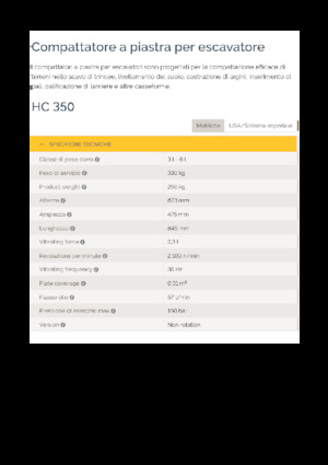 Vibratoare de suprafață montabile Epiroc HC 350 