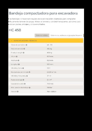 Vibratoare de suprafață montabile Epiroc HC 450 