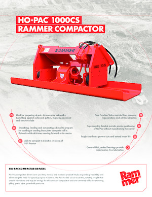 Vibratoare de suprafață montabile Rammer Ho-Pac 1000CS