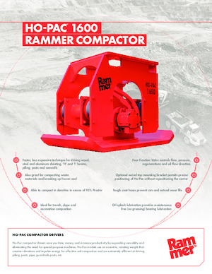Vibratoare de suprafață montabile Rammer Ho-Pac 1600