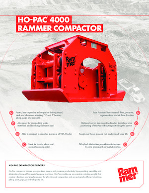 Vibratoare de suprafață montabile Rammer Ho-Pac 4000