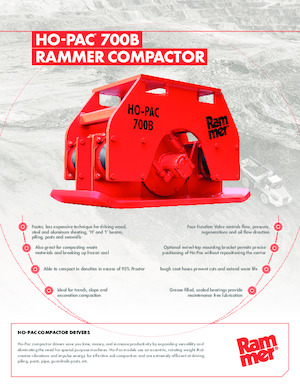 Vibratoare de suprafață montabile Rammer Ho-Pac 700B