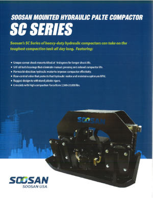 Vibratoare de suprafață montabile Soosan SC 340