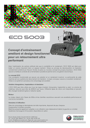 Mașini de bilonat compost Neuson-Ecotec ECO 5003