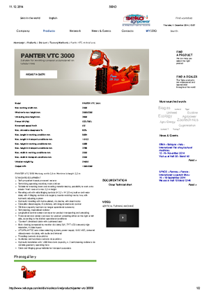 Mașini de bilonat compost Seko Panter VTC 3000
