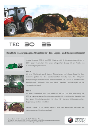 Mașini de bilonat compost Neuson-Ecotec TEC 25