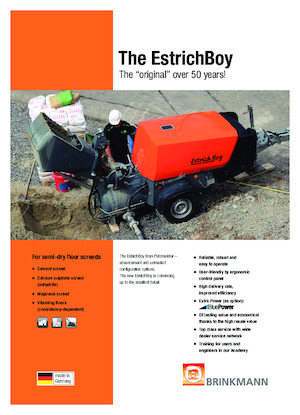 Conveioare cu aer comprimat Brinkmann Estrich Boy EC 350 