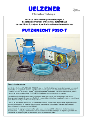 Conveioare cu aer comprimat Uelzener P 330-100