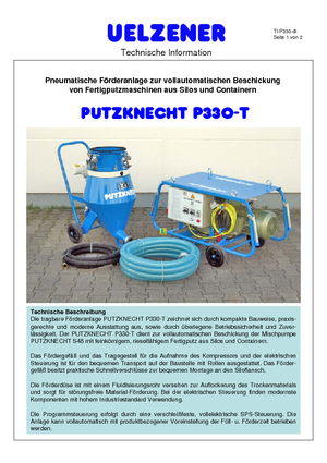 Conveioare cu aer comprimat Uelzener P 330-100