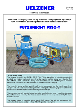 Conveioare cu aer comprimat Uelzener P 330-100
