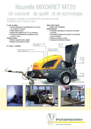 Conveioare cu aer comprimat Putzmeister M 720 DHB