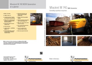 Conveioare cu aer comprimat Putzmeister M 740 DB