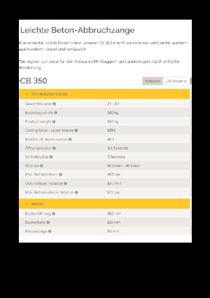Concasoare de beton Epiroc CB 350
