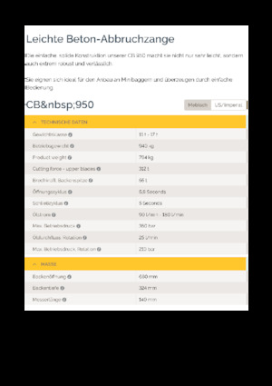 Concasoare de beton Epiroc CB 950