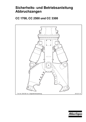 Concasoare de beton Atlas Copco CC 2500S