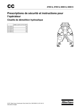 Concasoare de beton Atlas Copco CC 4700S