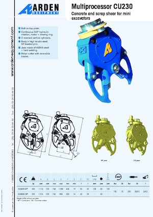 Concasoare de beton Arden CU 0230 CB